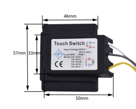 AC 110V 220V Self-locking Touch Switch Controller Glass Sensing Module for Washroom Bedroom Mirror